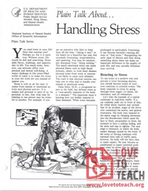 Plain Talk About Handling Stress