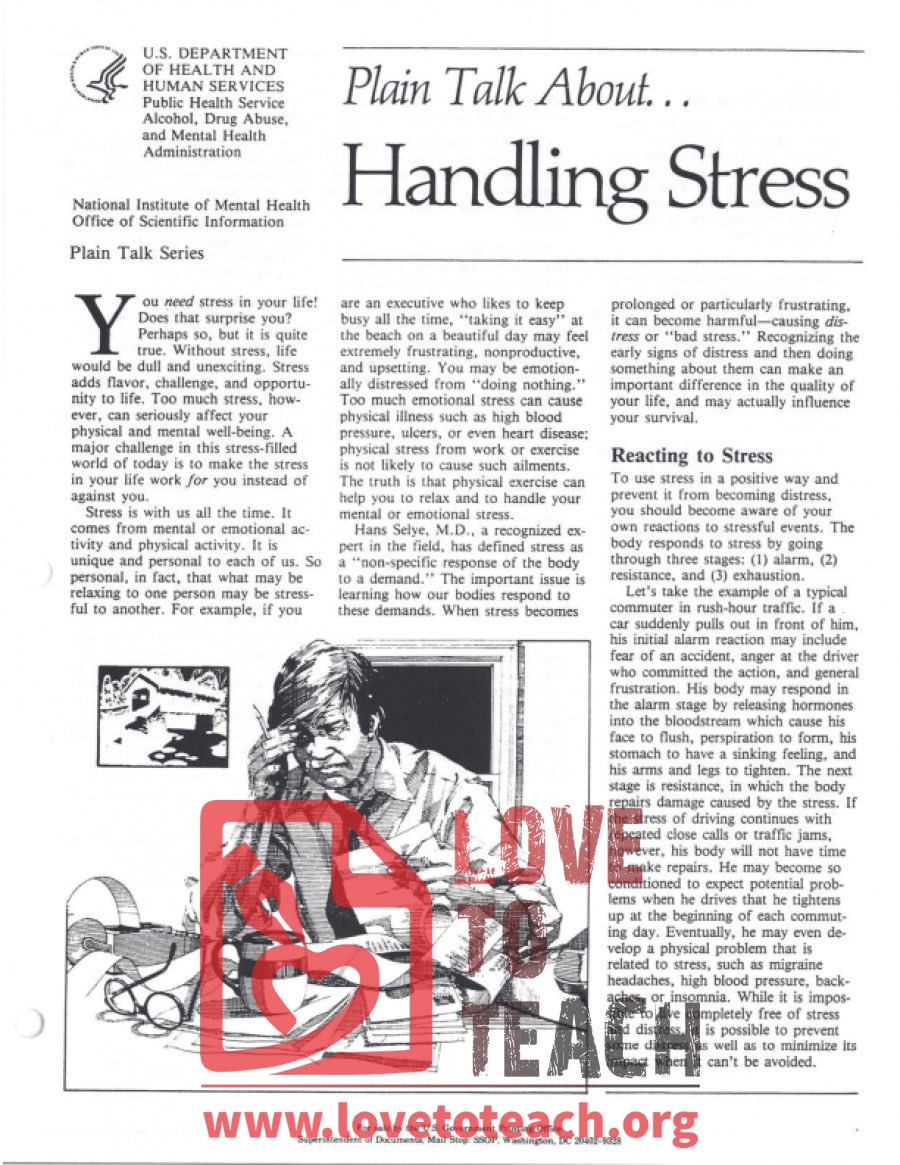 Plain Talk About Handling Stress