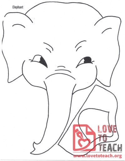 Elephant Coloring Page