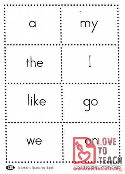 High Frequency Words and Lists