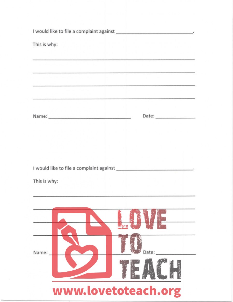 Complaint Form