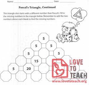 Variation of Pascal&#039;s Triangle