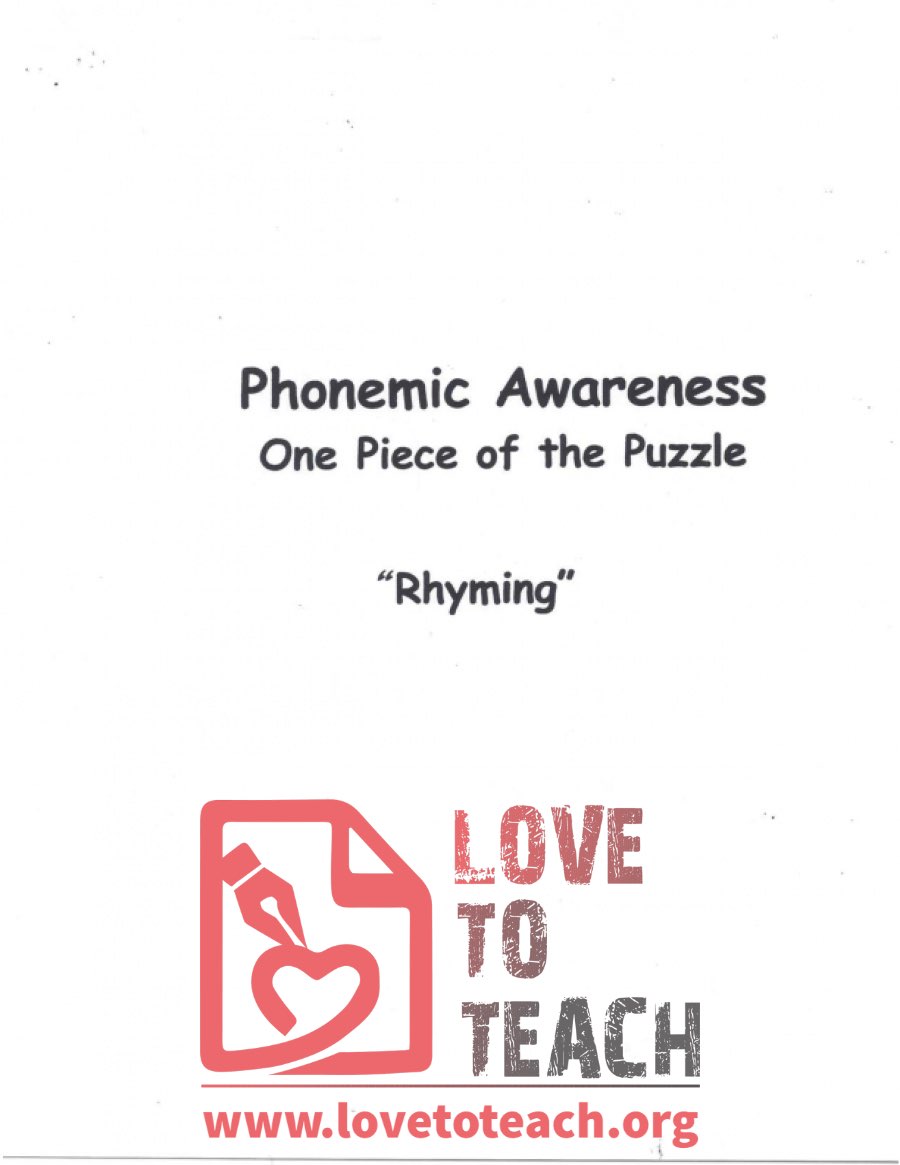 Phonemic Awareness - Rhyming