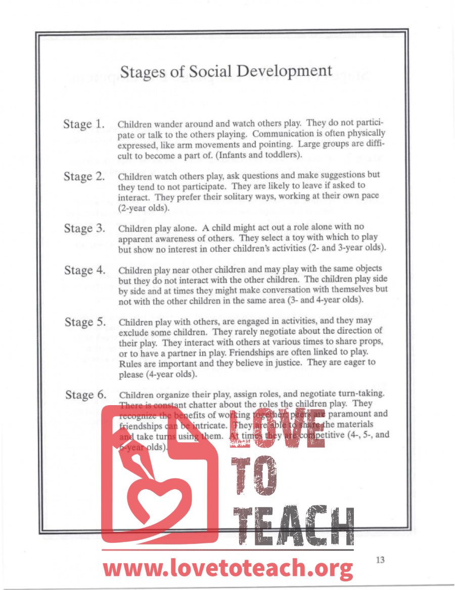 Stages of Social Development