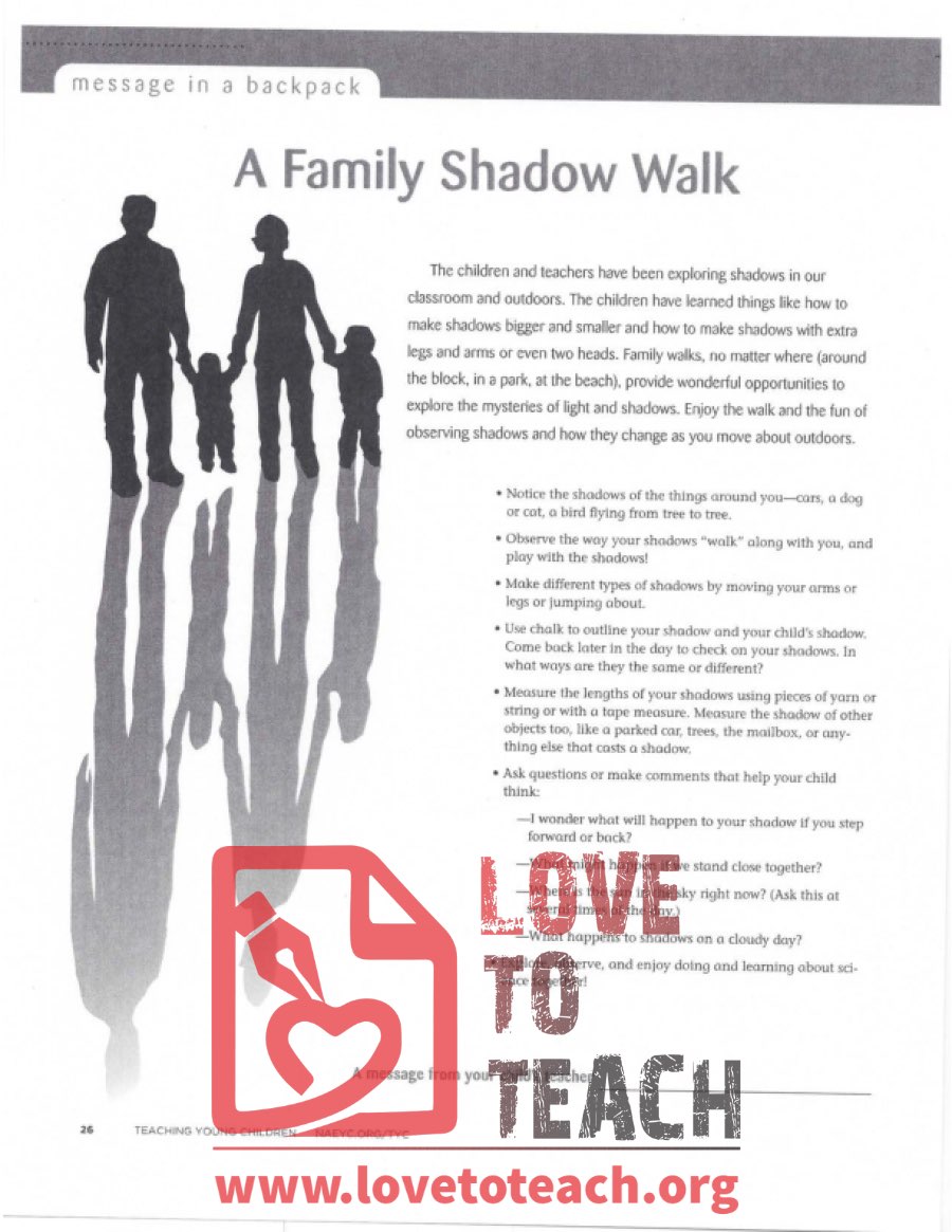 A Family Shadow Walk