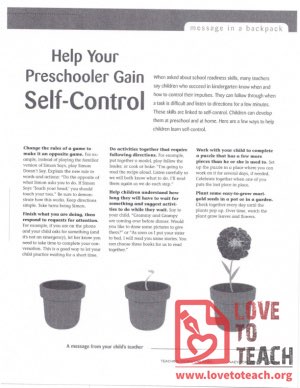 Help Your Preschooler Gain Self-Control