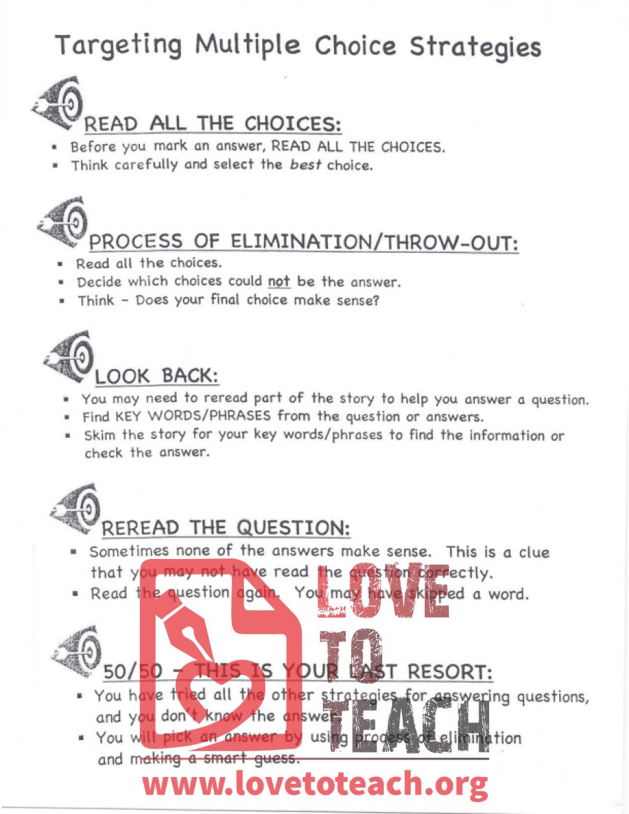 Targeting Multiple Choice Strategies