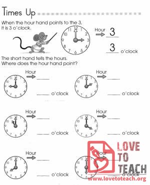 Times Up Worksheet