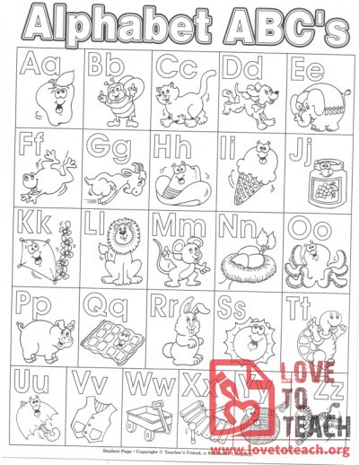 ABCs Coloring Page