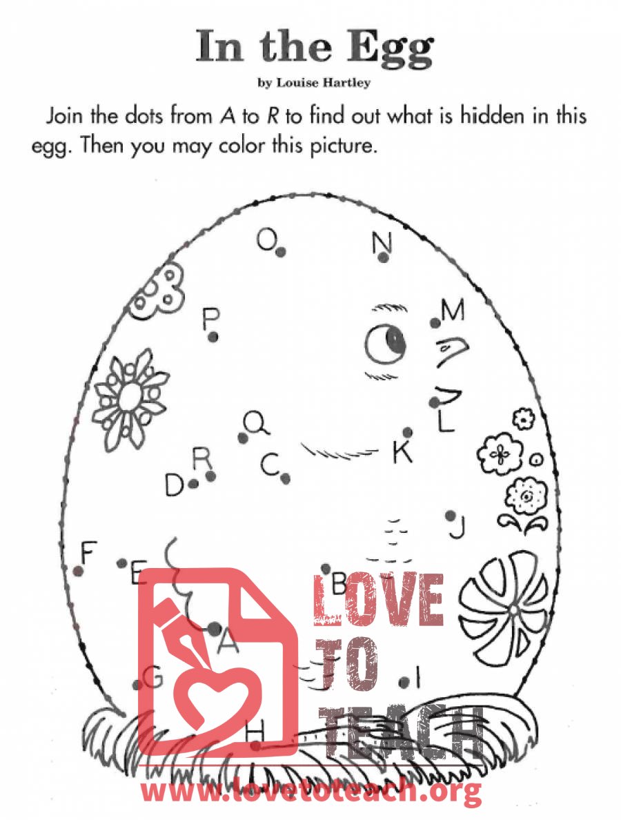 In the Egg - Connect the Dots