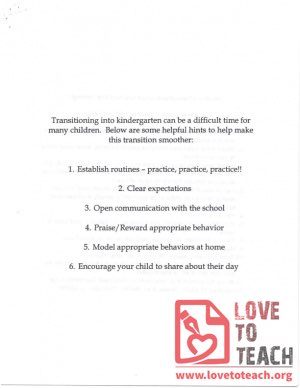 5 Tips for Transitioning into Kindergarten