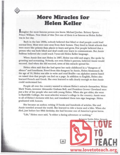 More Miracles for Helen Keller