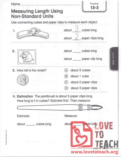 Measuring Length using Non-Standard Units
