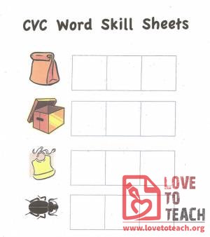 CVC Word Skill Sheets