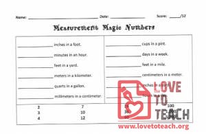 Measurement Review - Magic Numbers