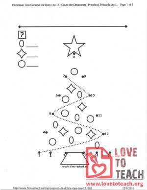 Christmas Tree Connect-the-Dots