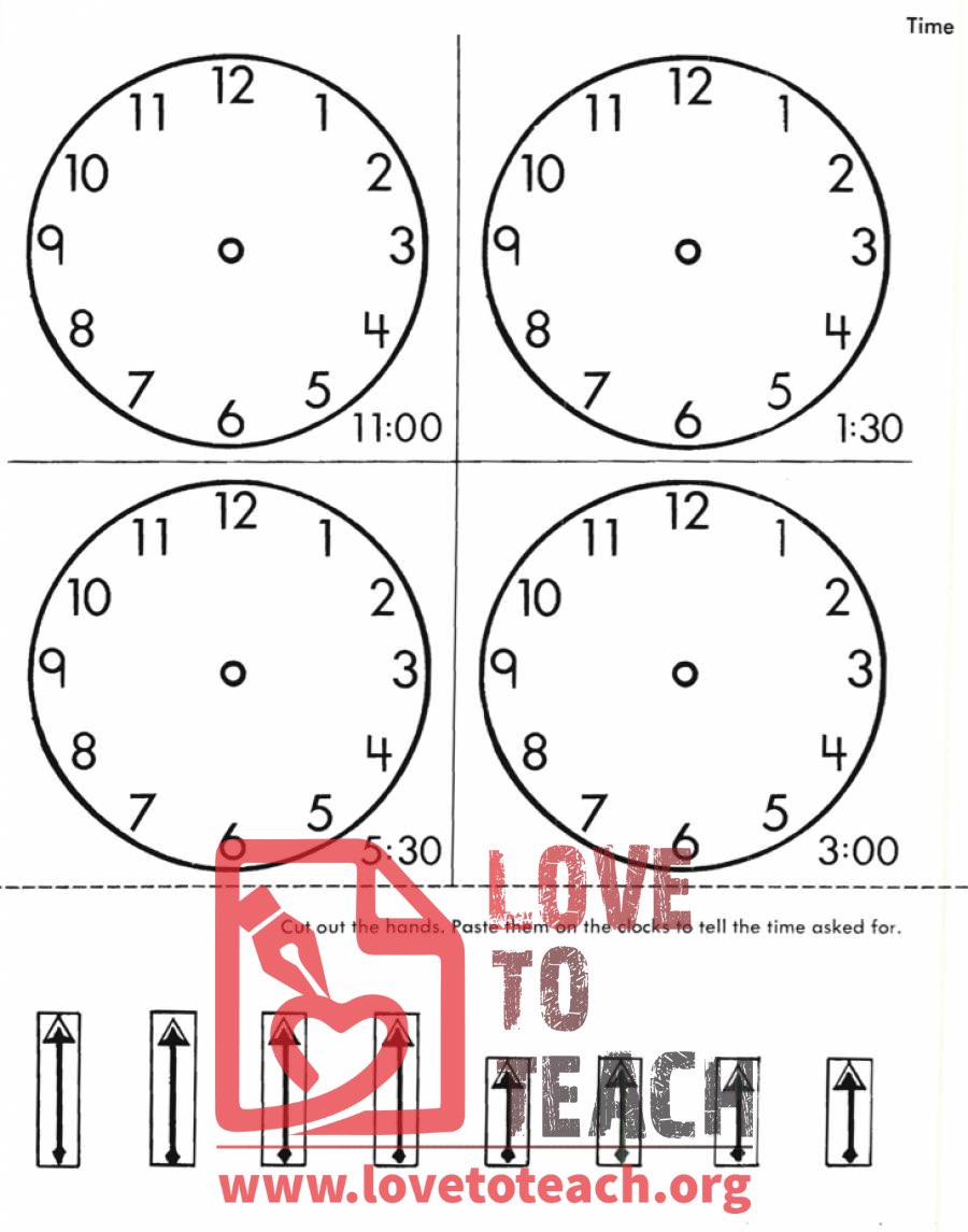 Telling Time Worksheet