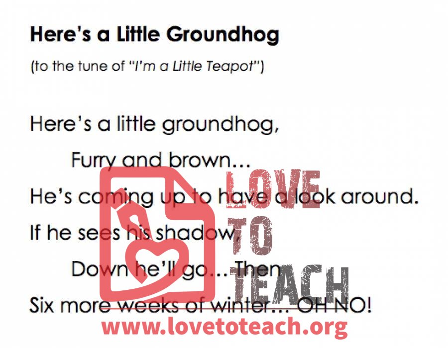 Here's a Little Groundhog Song