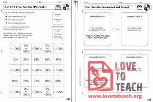 Frac-Tac-Toe (Percents) Game