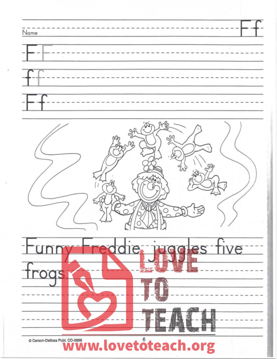 Ff Letter Practice