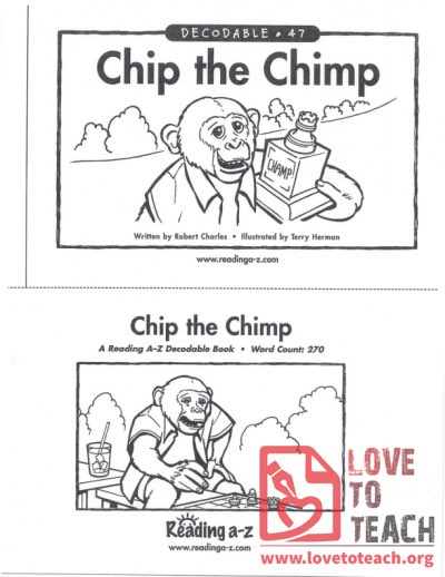Chip the Chimp - Decodable