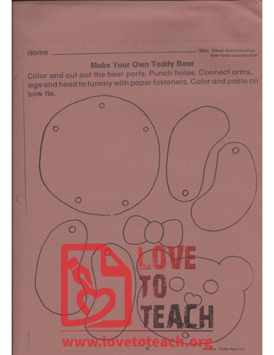 Make Your Own Teddy Bear