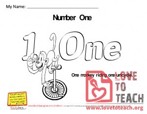 Number coloring sheets