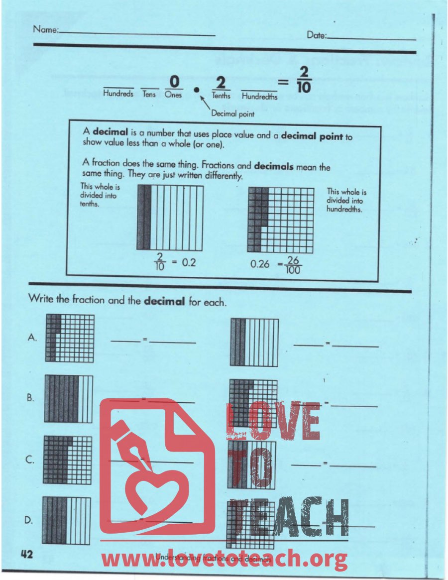 Fractions and Decimals