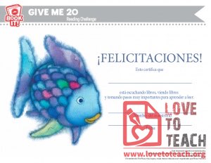 Certificate of participation Fish (Spanish)