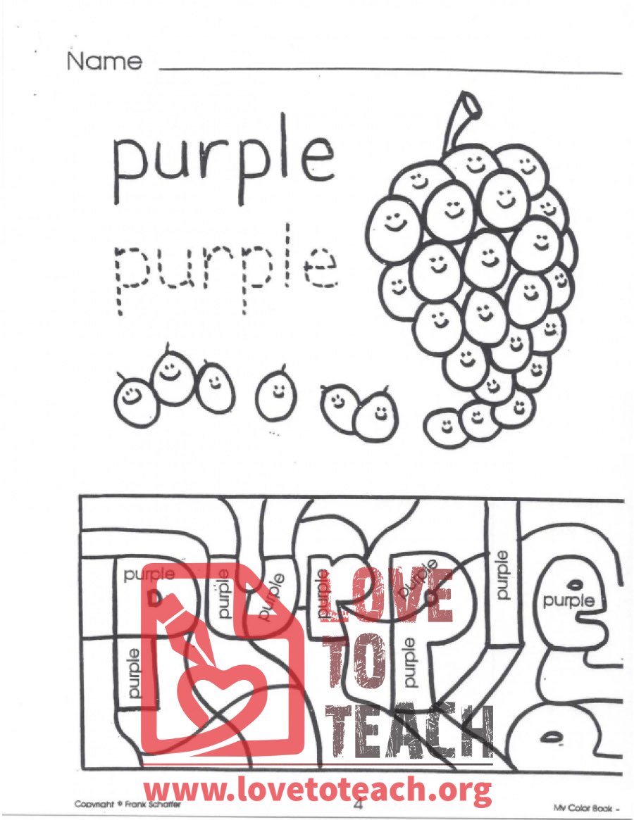 My Color Book - Purple