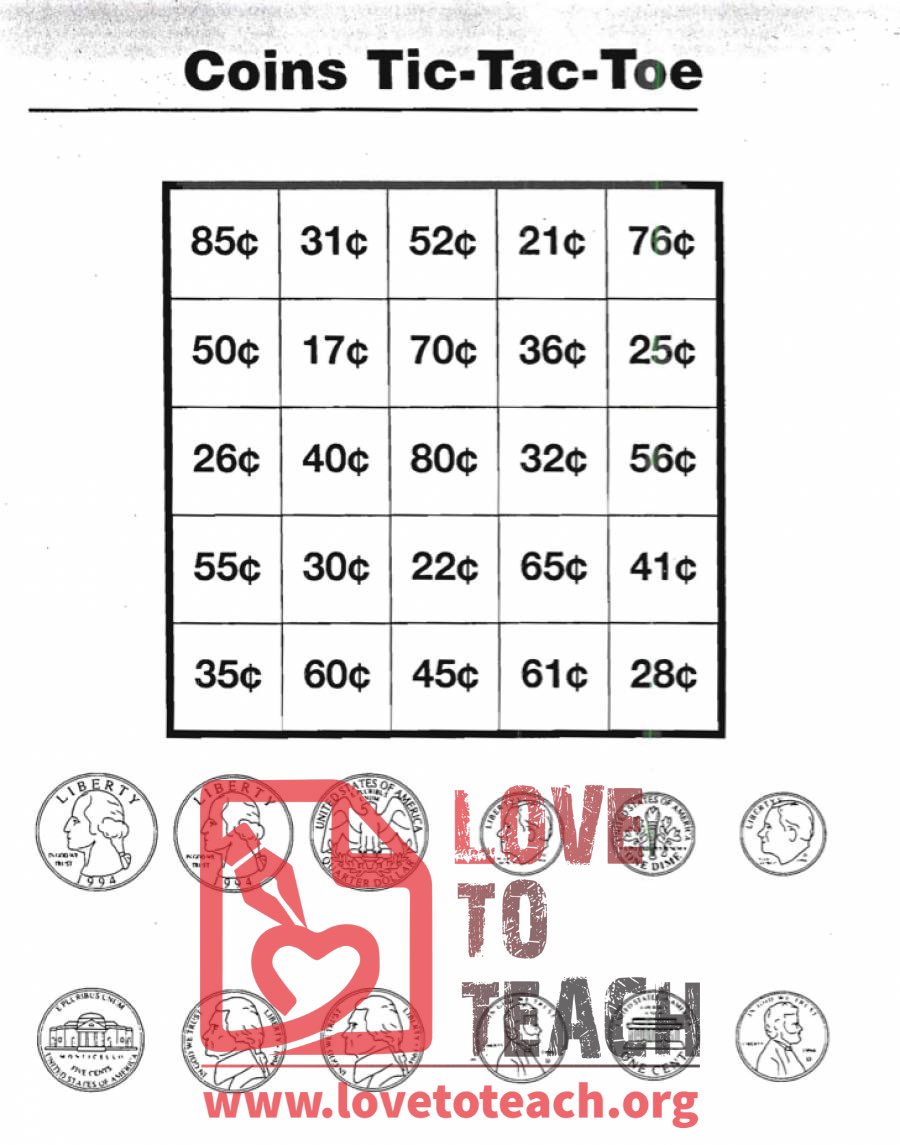 Coins Tic-Tac-Toe Game