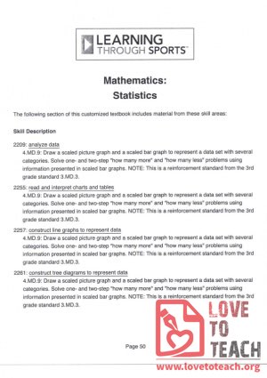 Learning through Sports - Mathematics - Statistics