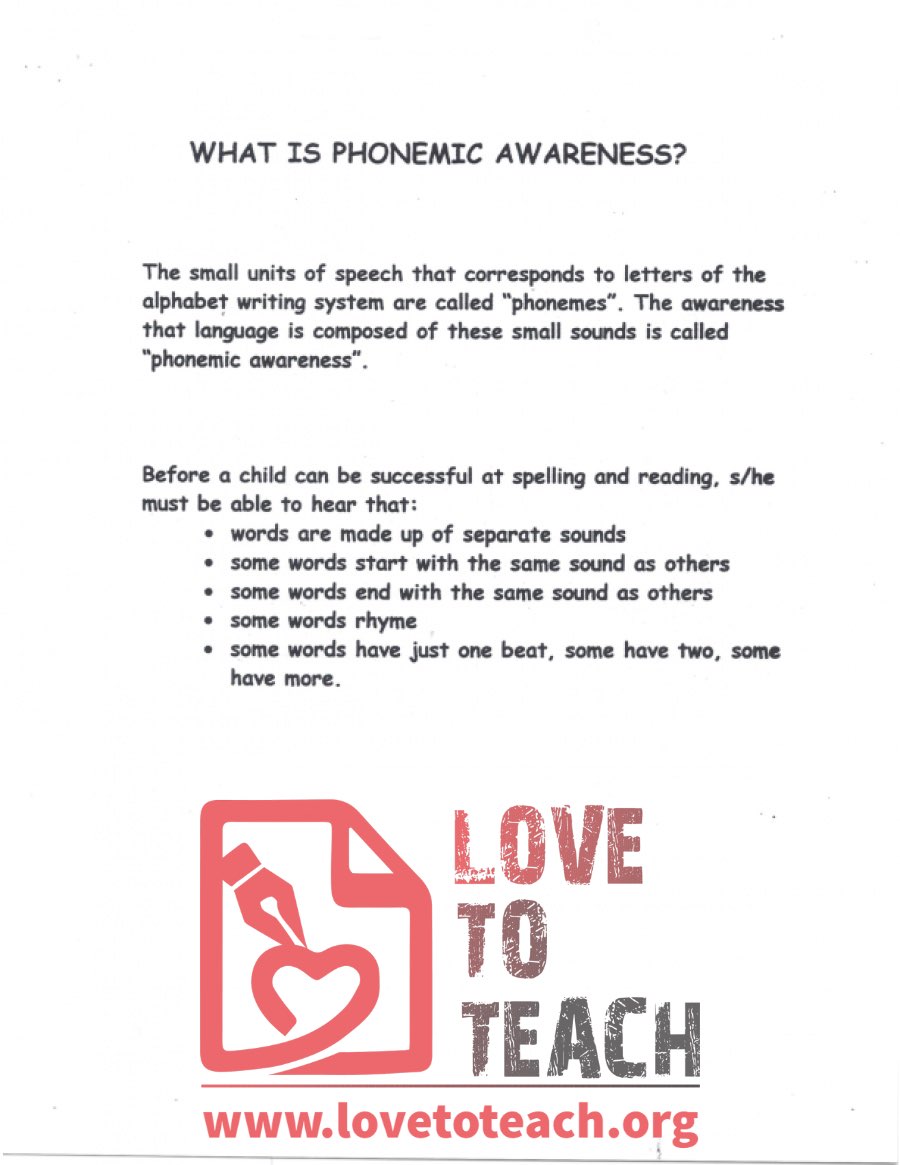 What is Phonemic Awareness?