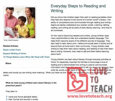 Everyday Steps to Reading and Writing