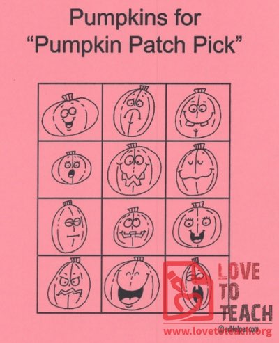 Pumpkins for &quot;Pumpkin Patch Pick&quot;