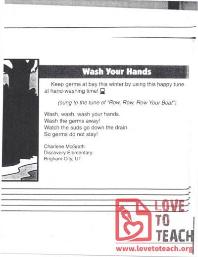 Wash Your Hands - Song