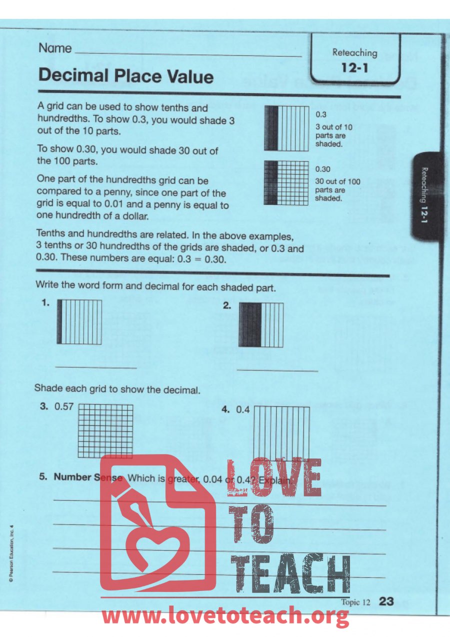 Decimal Place Value