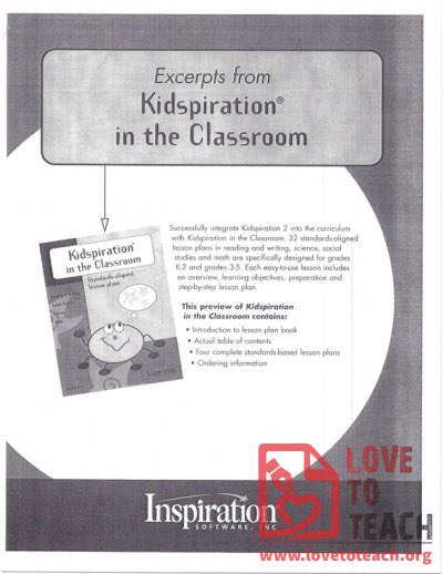 Kidspiration in the Classroom