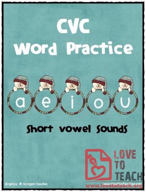 CVC Vowel Practice (Snowman Theme)