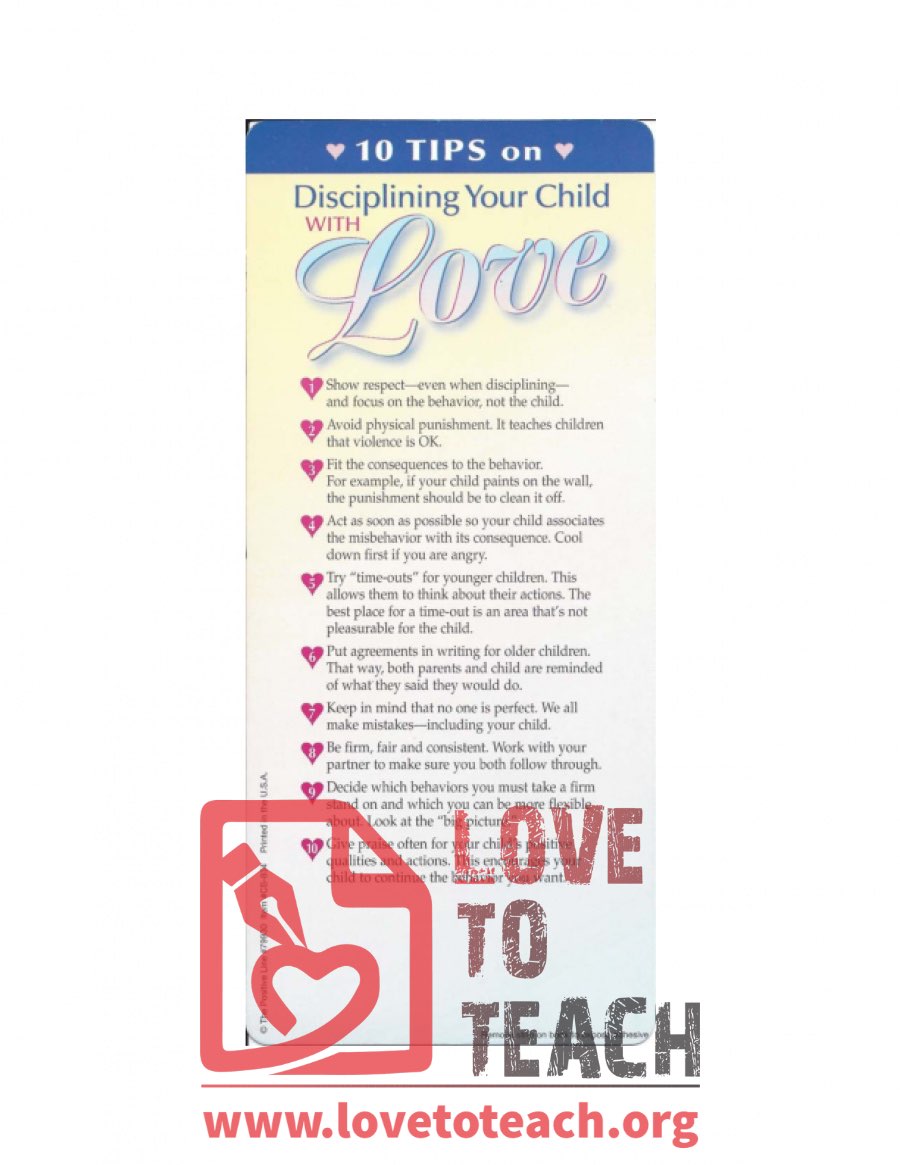 10 Tips on Disciplining Your Child With Love