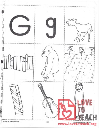 G Coloring Page
