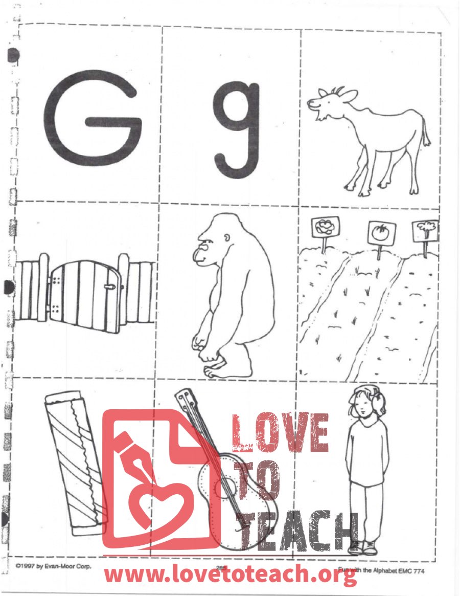 G Coloring Page