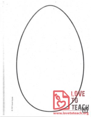 Egg Coloring Page